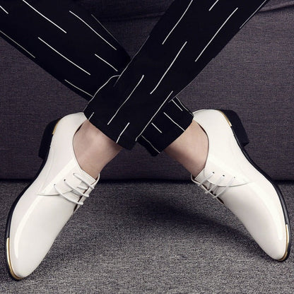 Chaussure Homme en Cuir Verni