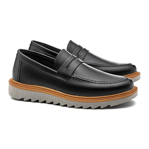 Mocassin Homme à Semelle Crantée – Style, Légèreté et Confort
