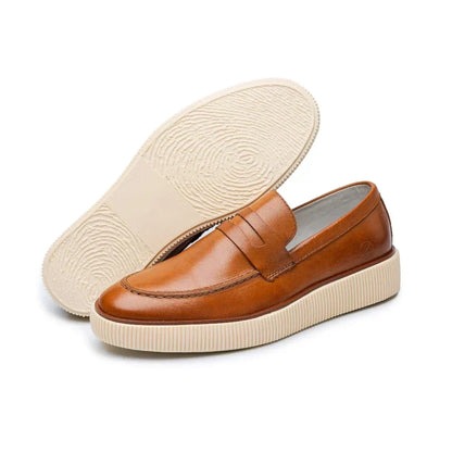 Chaussure Habillée Homme Mocassin en Cuir Véritable – Style Décontracté