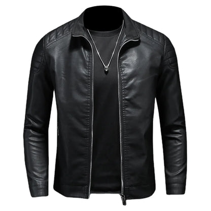 Veste en Cuir pour Homme Motard Bellvian - BL126